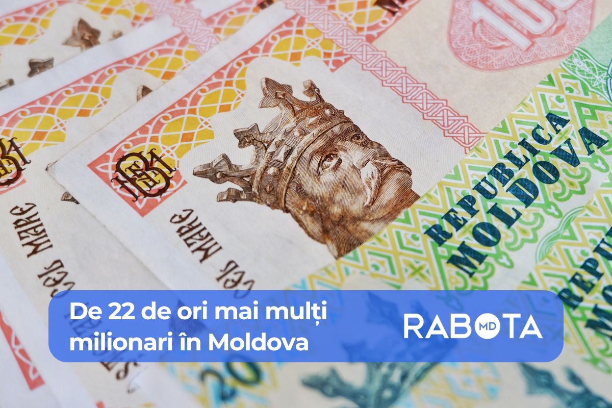 Fiecare al 300-lea locuitor din Moldova este milionar